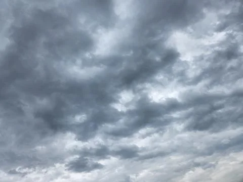 Sky before a thunderstorm. Dark storm clouds Stock Photos