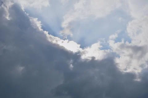 The sky before a thunderstorm. Stock Photos
