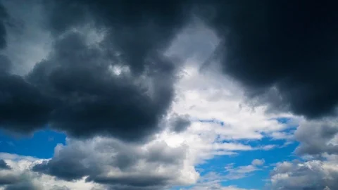 Sky Before a Thunderstorm Timelapse Video stock 105411766