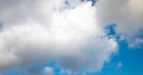 Sky time laps, white clouds over a blue sky. Stock Footage 116215697