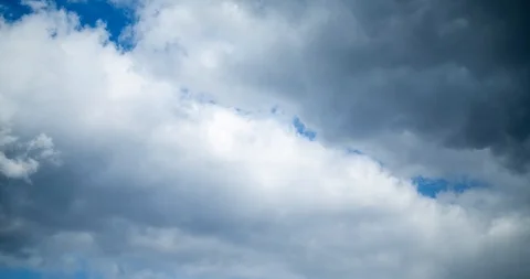Sky time laps, white clouds over a blue sky. Stock Footage 116689737