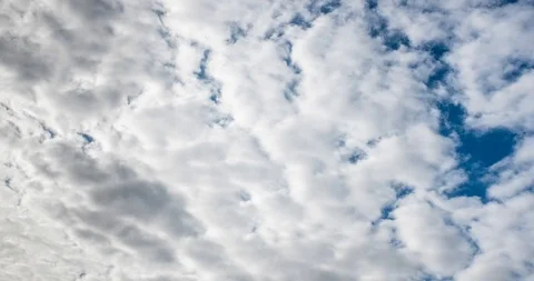 Sky time laps, white clouds over a blue sky. Stock Footage 117104282