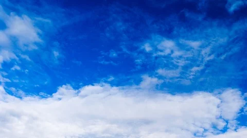 Sky time laps, white clouds over a blue sky. Stock Footage 119262690
