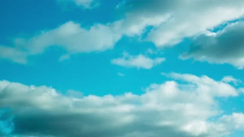 Sky time laps, white clouds over a blue sky. Stock Footage 142861755