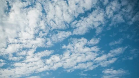 Sky time laps, white clouds over a blue sky. Stock Footage 158000794