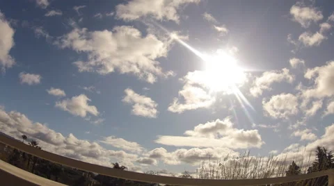 Sky Time lapse from Balcony Stock Footage 44616569