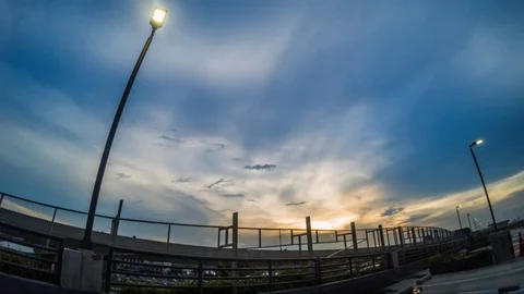 Sky time-lapse in city Stock Footage 79927695