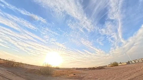 Sky Time Lapse Desert Road Gilbert Arizona Vidéo 303910639