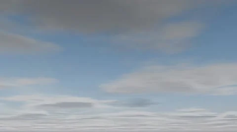 Sky time-lapse effect, partial clouds rolling Stock Footage 12427757