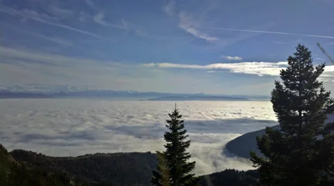 Sky Timelapse - Above the Clouds 库存影片 34846819