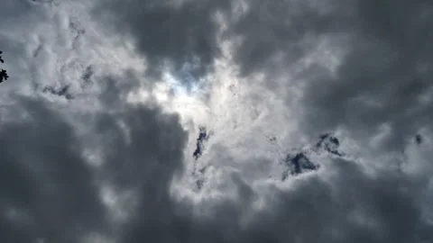Sky Timelapse Clouds blue white peaceful nature Stock Footage 321782596