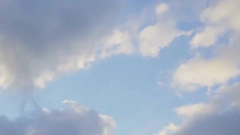 Sky timelapse. Clouds in the evening sky Stock Footage 233369348