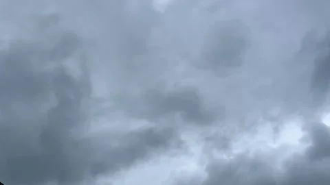 Sky Timelapse with Dark Clouds | Stormy Weather Landscape Stock Footage 316066925