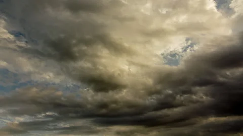 Sky timelapse dark stormy clouds forming,passing over 25p Stock Footage 49967924