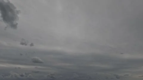 Sky timelapse with gray rain or snow clouds - loop video Stock Footage 276369817