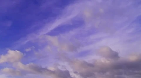 Sky timelapse HD. Beautiful clouds. Video stock 35615702