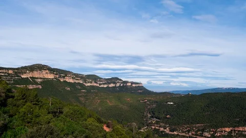 Sky timelapse in the middle of nature Stock Footage 105805119