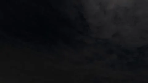 Sky timelapse of night sky clouds after rain scene - loop video Stock Footage 246492190