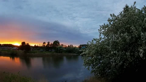 Sky timelapse at sunset Video stock 199790853