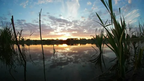 Sky timelapse at sunset Stock Footage 199792123