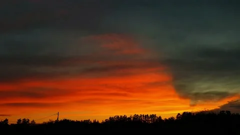 Sky timelapse at sunset Stock Footage 200957419