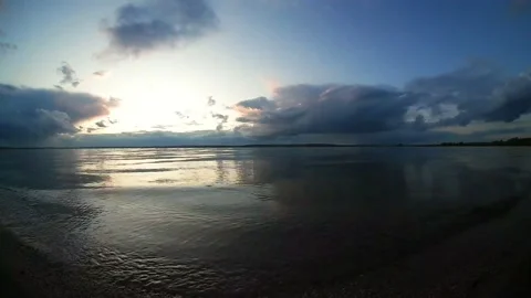 Sky timelapse at sunset Stock Footage 200958059