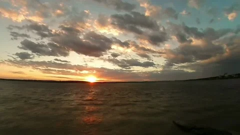 Sky timelapse at sunset Stock Footage 200963026