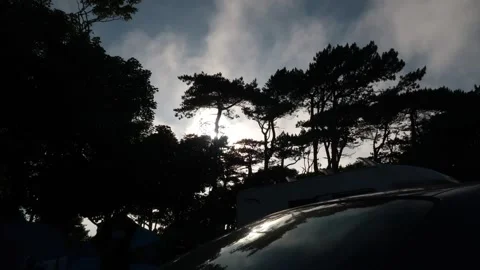 Sky Timelapse Van Before Sunset Stock Footage 143109448