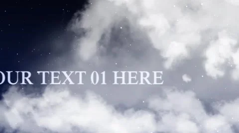 Sky Title Text for AE 스톡 After Effects