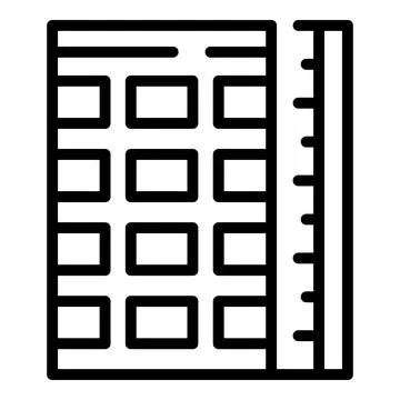 Sky tower engineer icon outline vector. Female worker 스톡 일러스트