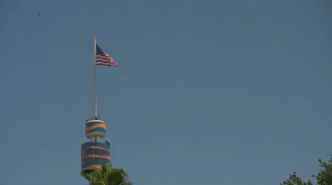 The Sky Tower Observation Ride at Seaworld Orlando Video stock 24070253