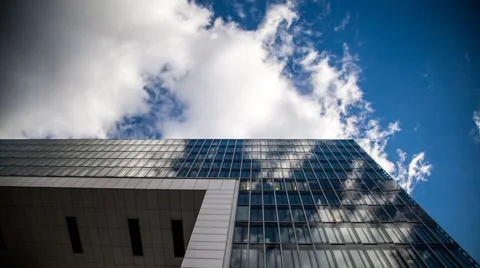 Sky Tower Reflection Stock Footage 48757138