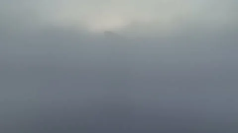 Sky Tower, Wroclaw, Poland during morning foggy sunrise Stock Footage 238089914