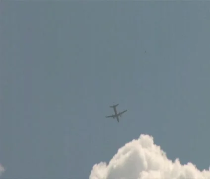 Sky Traffic Slowmo 002 Stock Footage 479793