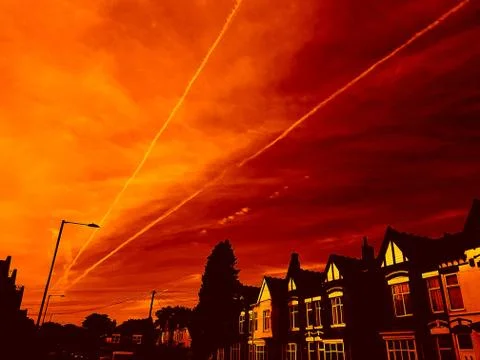 Sky Trails Stock Photos