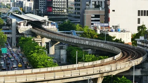 Sky train Video stock 77478075