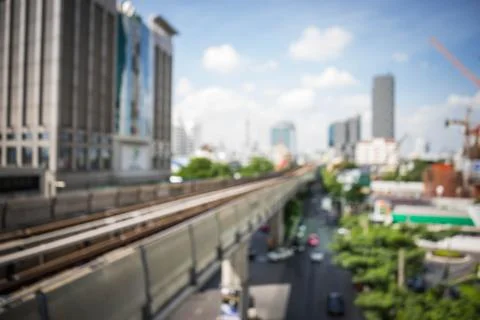 Sky Train in Out of Focus Stock Photos