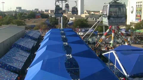 Sky Train Ride Video stock 12375986