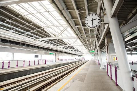 Sky train station Stock Photos