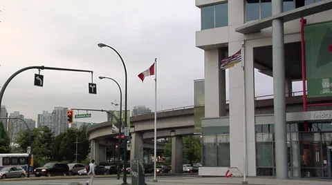 Sky Train VancoUVer Stock Footage 38604018