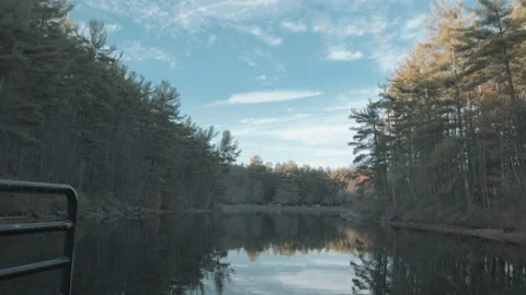 Sky Tree Lake 11 Stock Footage 154136048