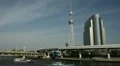 Sky Tree Tokyo Skytree Tower Japan Skyline Boat River Office Building Tokio HD Footage