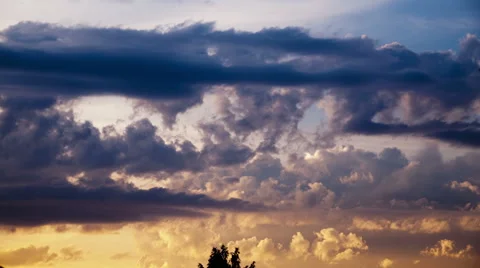 Sky Tropic Stormy Timelapse Stock Footage 40869936