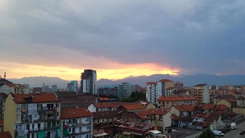 Sky of Turin Stock Footage 94420652