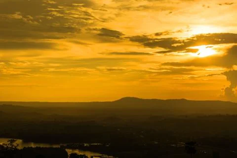 The sky in Twilight time Stock Photos