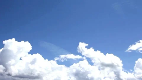Sky with very bright clouds moving Stock Footage 297236716
