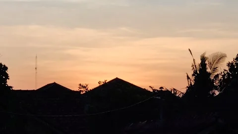 Sky view after sunset Vidéo 281532286