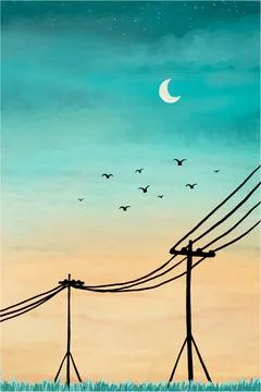 Sky View Background Vector Stock Illustration