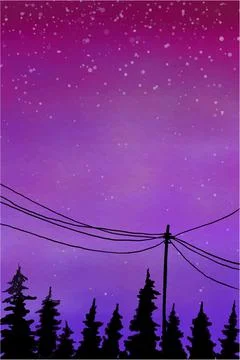 Sky View Background Vector Stock Illustration