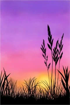 Sky View Background Vector Stock Illustration